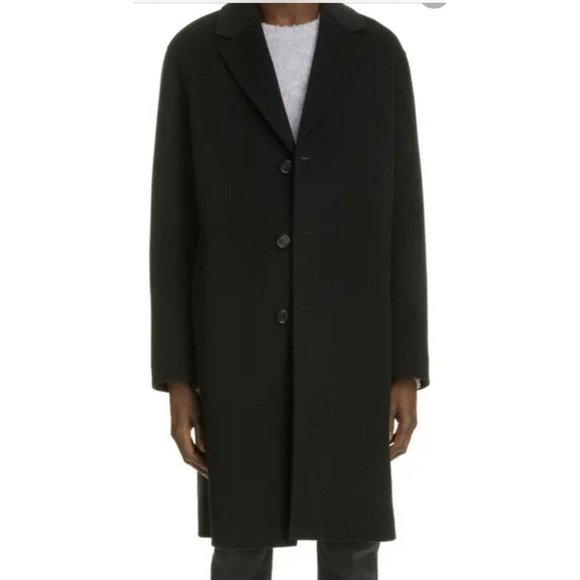 Nautica Barge Wool Blend Peacoat Overcoat Single Breast Long Dark Navy Men’s 42R
